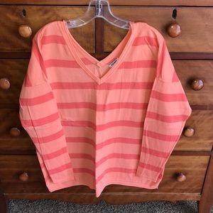 Old Navy Double V Neck Tunic Sweater
